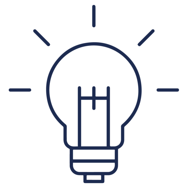 GNC Icon - Lightbulb - Navy Blue
