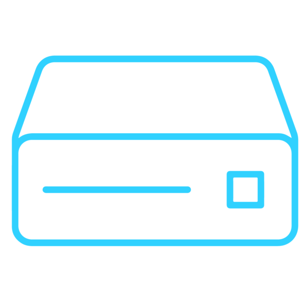 GNC Icon - Hard Drive - Light Blue