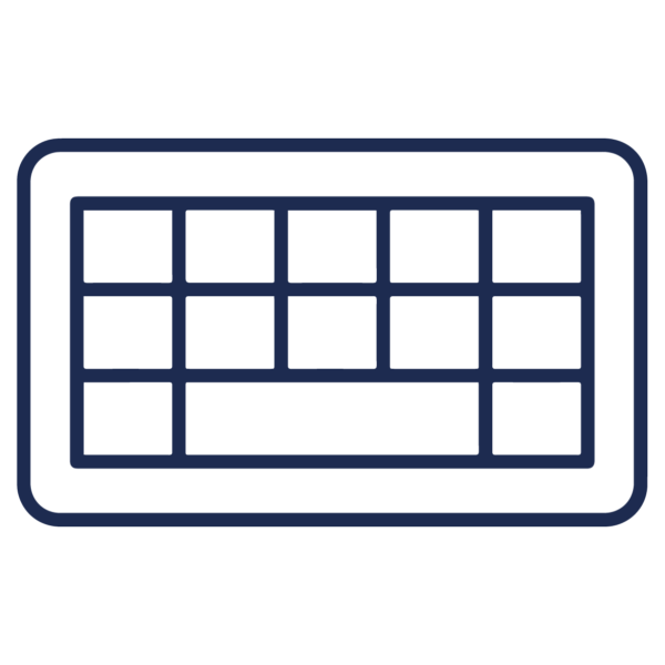 GNC Icon - Keyboard - Navy Blue