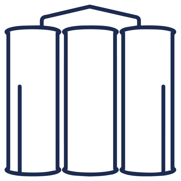 GNC Icon - Silos - Navy Blue