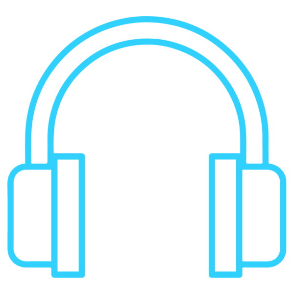 GNC Icon - Headphones - Light Blue