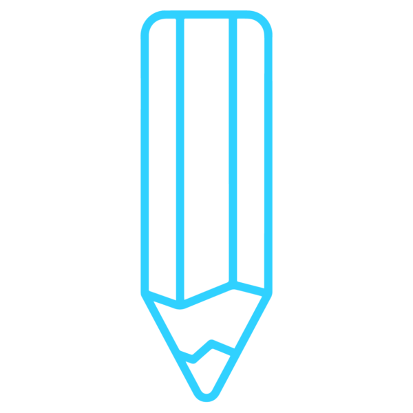 GNC Icon - Pencil - Light Blue