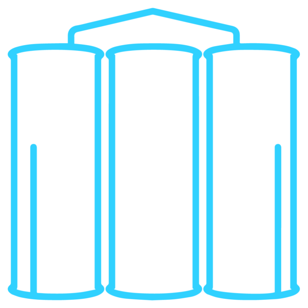 GNC Icon - Silos - Light Blue