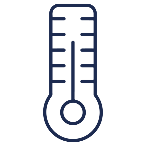 GNC Icon - Thermometer - Navy Blue