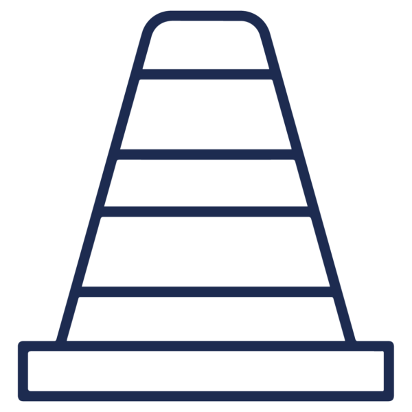 GNC Icon - Traffic Cone - Navy Blue