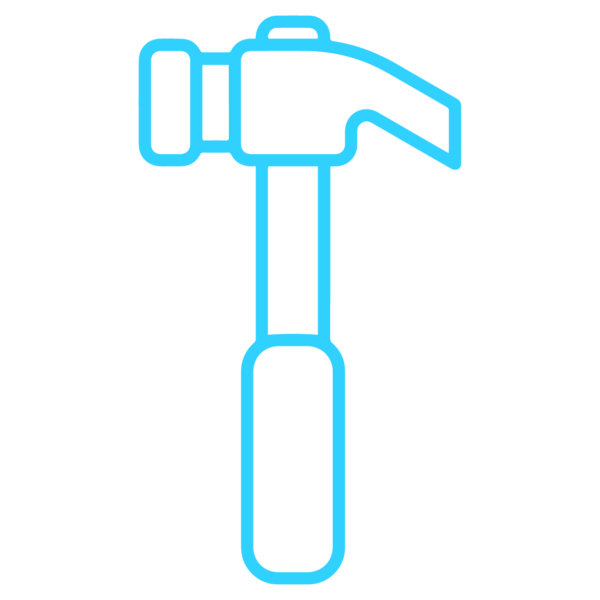 GNC Icon - Hammer - Light Blue