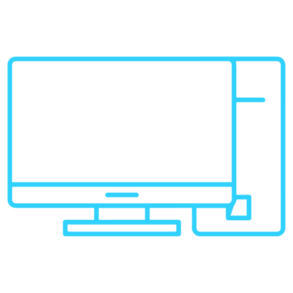 GNC Icon - Computer - Light Blue