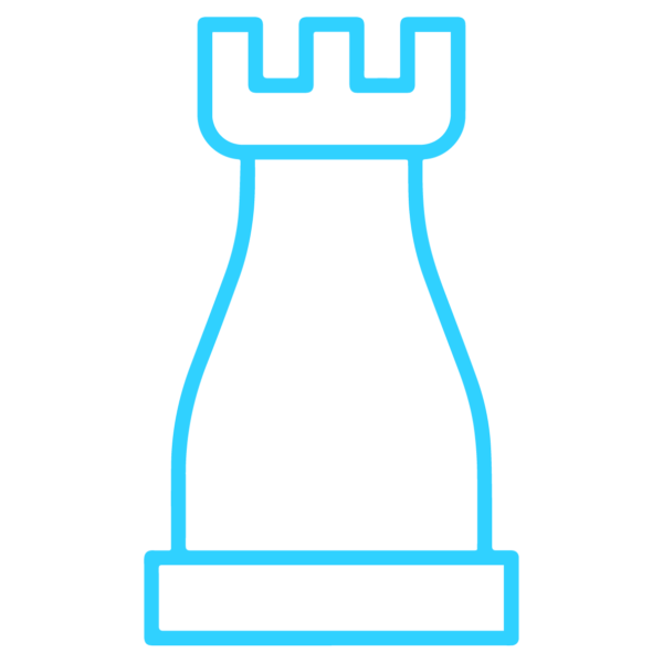 GNC Icon - Chess Piece - Light Blue