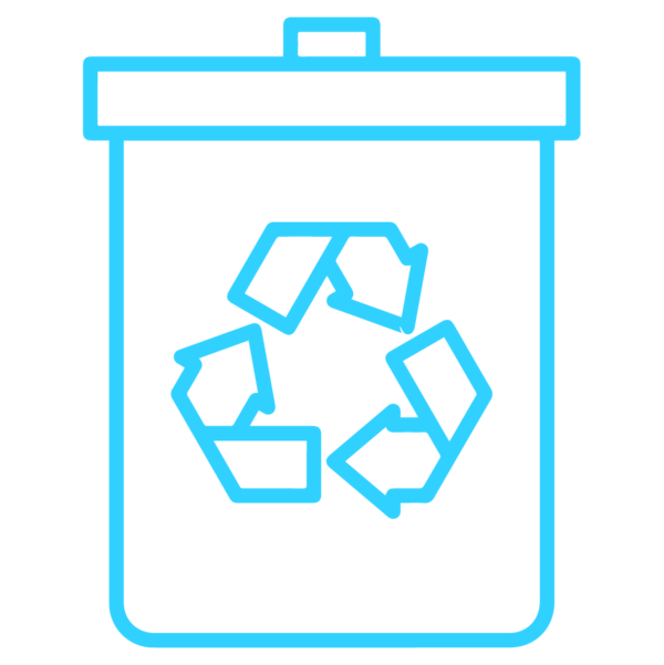 GNC Icon - Recycling Bin - Light Blue