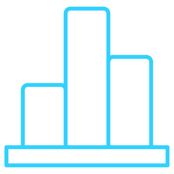 GNC Icon - Bar Graph 2 - Light Blue