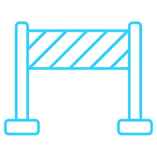 GNC Icon - Safety Barrier - Light Blue