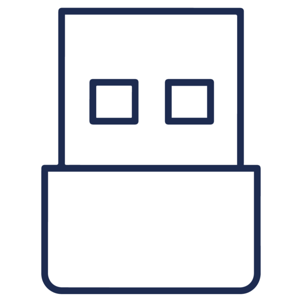 GNC Icon - USB - Navy Blue