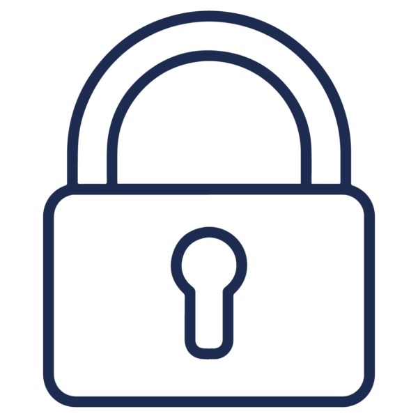GNC Icon - Padlock - Navy Blue