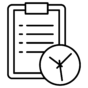 Clipboard and Clock - Dark Grey.png