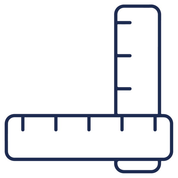 GNC Icon - Ruler - Navy Blue