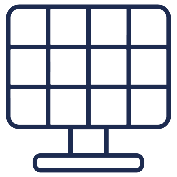 GNC Icon - Solar Panel - Navy Blue