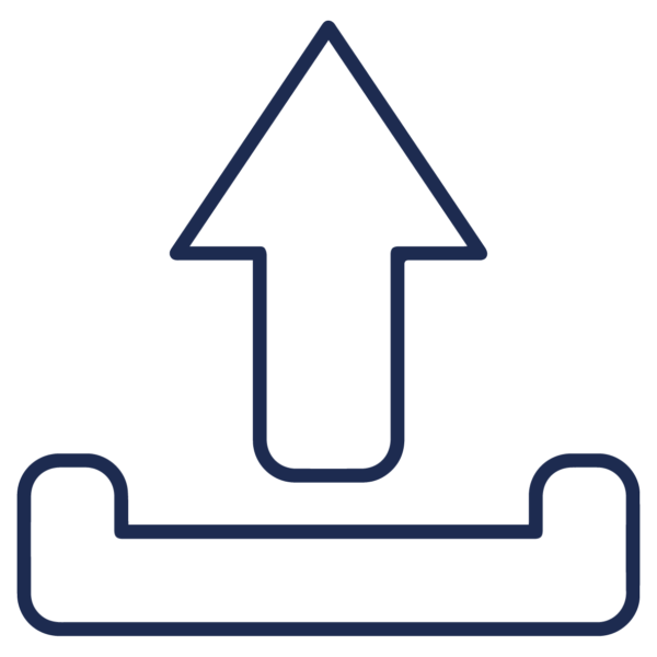 GNC Icon - Upload - Navy Blue
