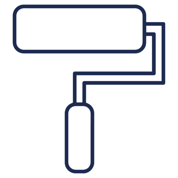 GNC Icon - Paint Roller - Navy Blue