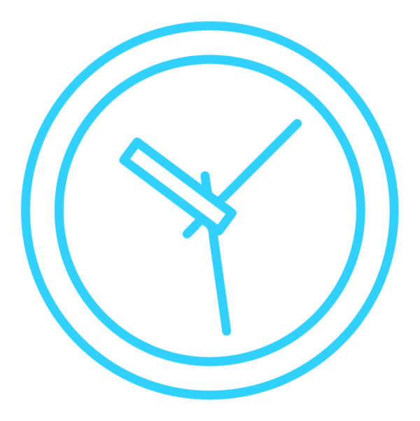 GNC Icon - Clock - Light Blue