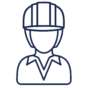Corporate Female Hard Hat - Navy Blue.png