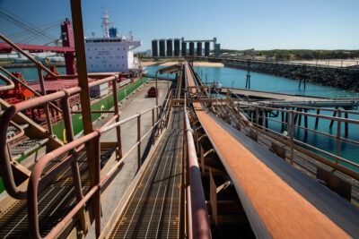 Sorghum loading at Mackay QLD