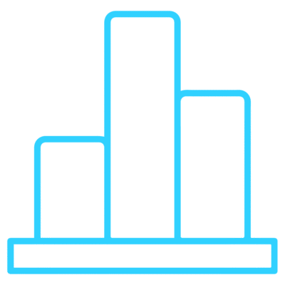 GNC Icon - Bar Graph 2 - Light Blue