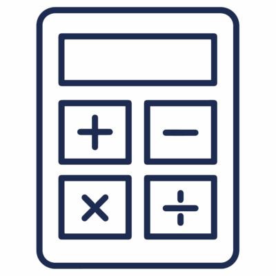 GNC Icon - Calculator - Navy Blue