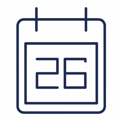 GNC Icon - Calendar - Navy Blue