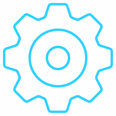 GNC Icon - Cog - Light Blue