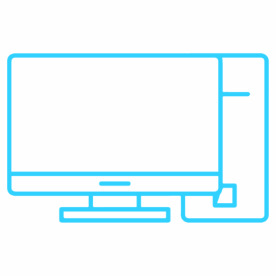 GNC Icon - Computer - Light Blue