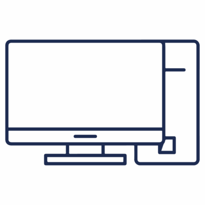 GNC Icon - Computer - Navy Blue