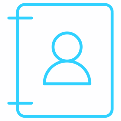 GNC Icon - Contact - Light Blue