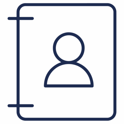 GNC Icon - Contact - Navy Blue