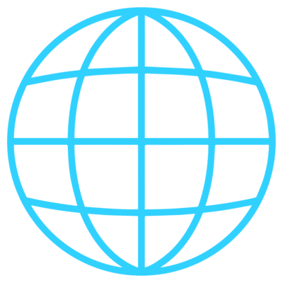 GNC Icon - Globe 2 - Light Blue