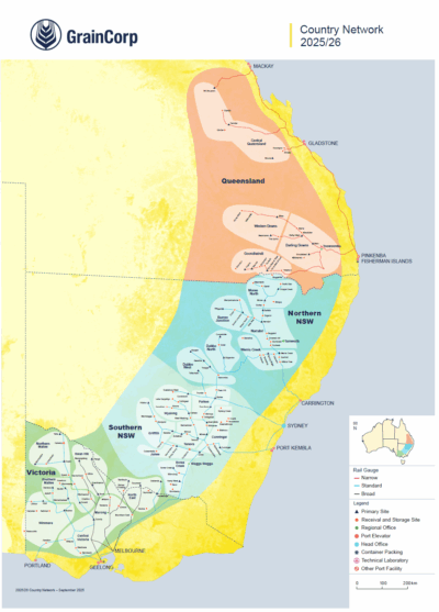 GrainCorp Network Map 25-26 FINAL