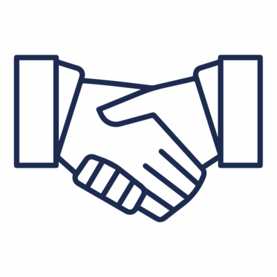 GNC Icon - Hand Shake - Navy Blue