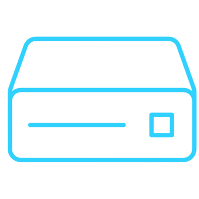 GNC Icon - Hard Drive - Light Blue