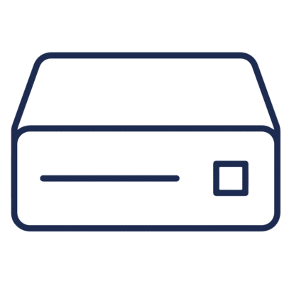 GNC Icon - Hard Drive - Navy Blue