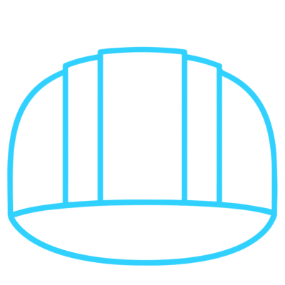 GNC Icon - Hard Hat - Light Blue