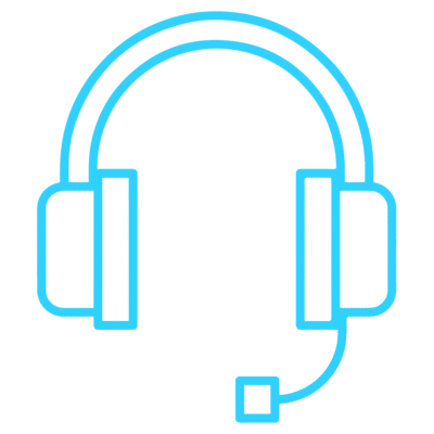 GNC Icon - Headset - Light Blue