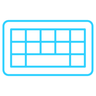 GNC Icon - Keyboard - Light Blue