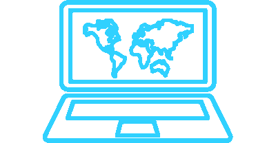 GNC Icon - Laptop 2 - Light Blue