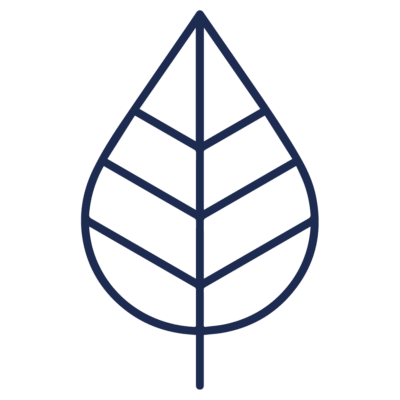 GNC Icon - Leaf - Navy Blue