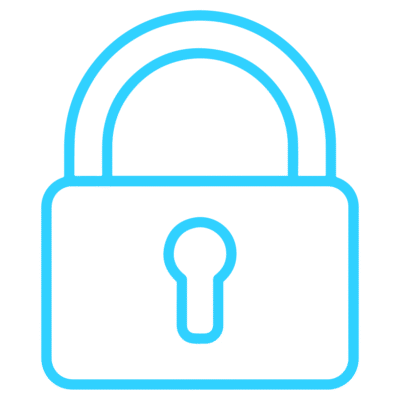 GNC Icon - Padlock - Light Blue