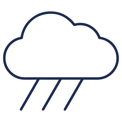 GNC Icon - Rain Cloud - Navy Blue