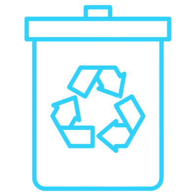 GNC Icon - Recycling Bin - Light Blue