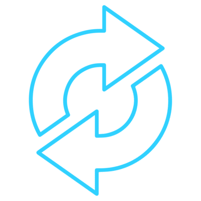 GNC Icon - Refresh - Light Blue