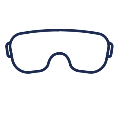 GNC Icon - Safety Goggles - Navy Blue