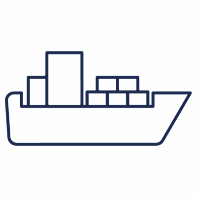 GNC Icon - Ship - Navy Blue