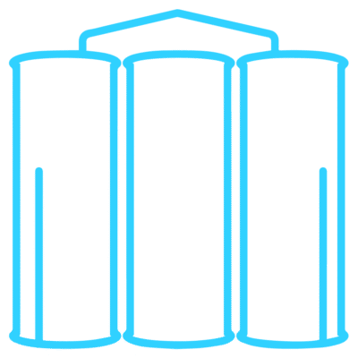 GNC Icon - Silos - Light Blue